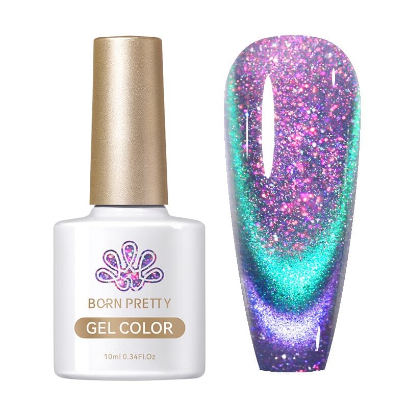 Reflective Glass Cat Magnetic Gel 10ml RG02 Gel Nail Polish BORN PRETTY