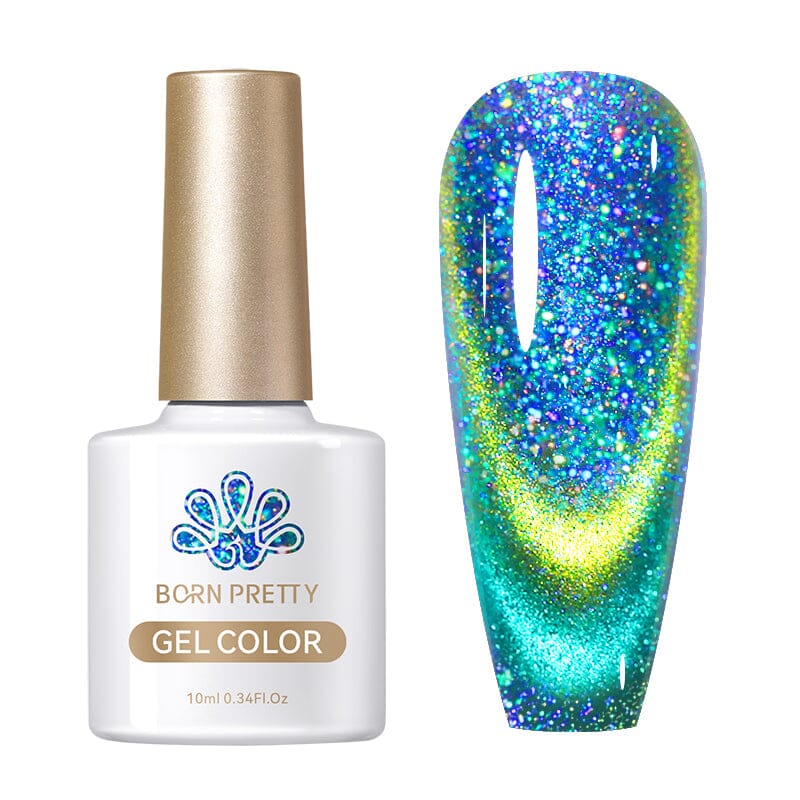 Reflective Glass Cat Magnetic Gel 10ml RG03 Gel Nail Polish BORN PRETTY
