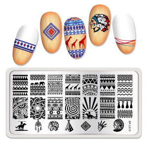 Stamping Plate BP-L010 Nail Art BORN PRETTY