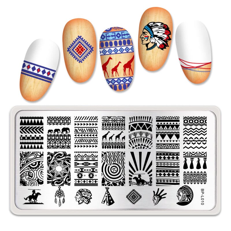 Stamping Plate BP-L010 Nail Art BORN PRETTY