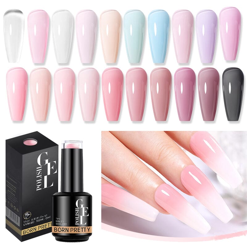 Rubber Base Gel 15ml Gel Nail Polish BORN PRETTY