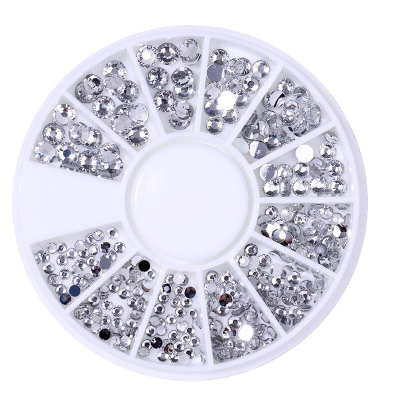 3D Nail Rhinestones in Wheel DIY Nails BORN PRETTY