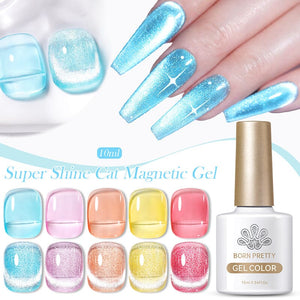 Super Shine Cat Magnetic Gel 10ml Gel Nail Polish BORN PRETTY