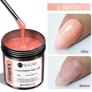 150g Rubber Base Gel Gel Nail Polish UR SUGAR URB034