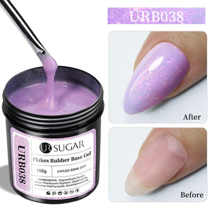 150g Rubber Base Gel Gel Nail Polish UR SUGAR URB038
