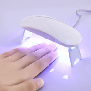6W UV/LED Lamp Nail Dryer - White Nail Tools BORN PRETTY