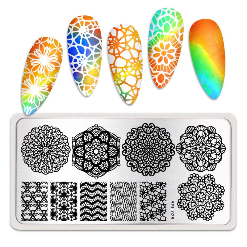 Stamping Plate BPL-028 Nail Art BORN PRETTY