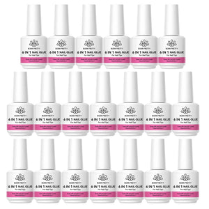 6 in 1 Nail Glue Gel 15ml Gel Nail Polish BORN PRETTY 20 Bottles (25% off)