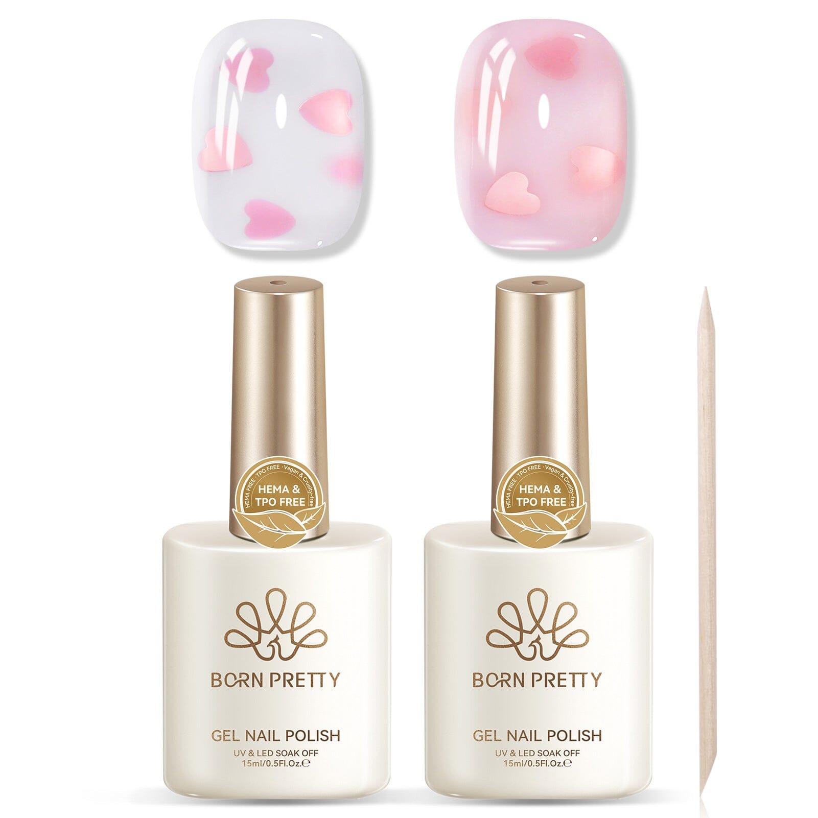 2pcs Sequins Jelly Gel Set TS28+TS29 15ml HEMA/TPO FREE