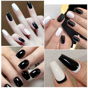2 Colors 1 Step Gel Polish Set Black& White 15ml Gel Nail Polish UR SUGAR