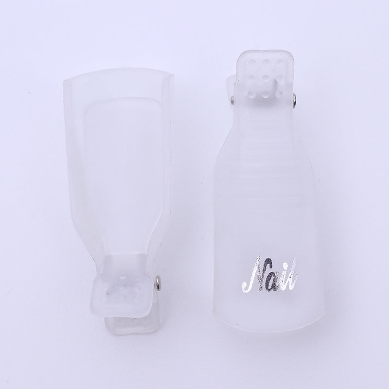 5pcs Transparent Gel Remover Nail Cap Clips