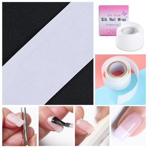 Adhesive Silk Nail Wrap Reinforce Nail Protector Tools & Accessories No Brand