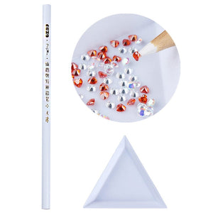 Rhinestones Picker Wax Pen White Tools & Accessories No Brand