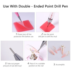 Rhinestones Picker Wax Pen #3 White Tools & Accessories No Brand