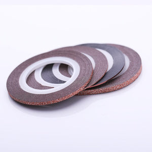 4pcs Rose Gold Nail Striping Tape Lines Set Nail Art No Brand