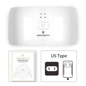 24W UV LED Nail Lamp US Type Plug Tools & Accessories BORN PRETTY