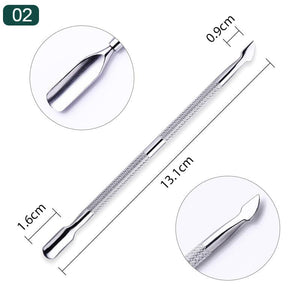 Stainless Steel Nail Cuticle Pusher #2 Tools & Accessories No Brand