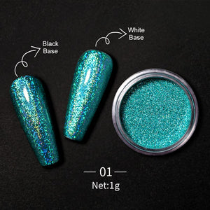 Iridescent Glitter Powder Nail Powder BORN PRETTY 01