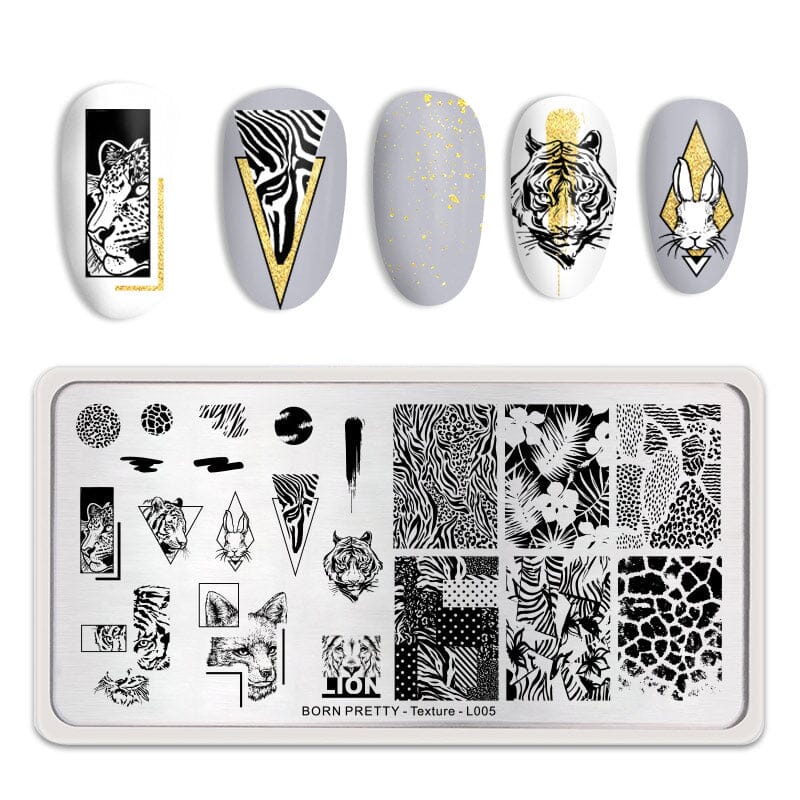 Stamping Plate Texture - L005 Nail Art BORN PRETTY