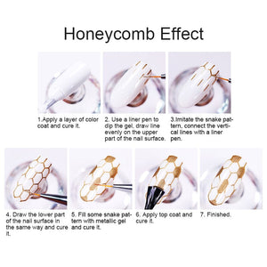 Gold Metallic Drawing Gel MD01 5ml Gel Nail Polish BORN PRETTY