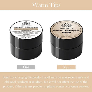 Rosegold Metallic Drawing Gel MD03 5ml Gel Nail Polish BORN PRETTY