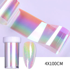 Colorful Nail Foil Transfer Sticker #1041 Nail Art No Brand