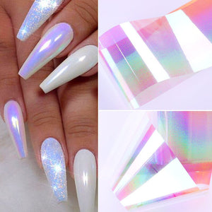Colorful Nail Foil Transfer Sticker #1041 Nail Art No Brand