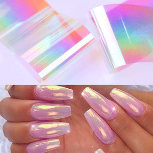 Colorful Nail Foil Transfer Sticker #1041 Nail Art No Brand