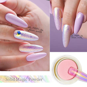 Solid Magic Powder Nail Art No Brand