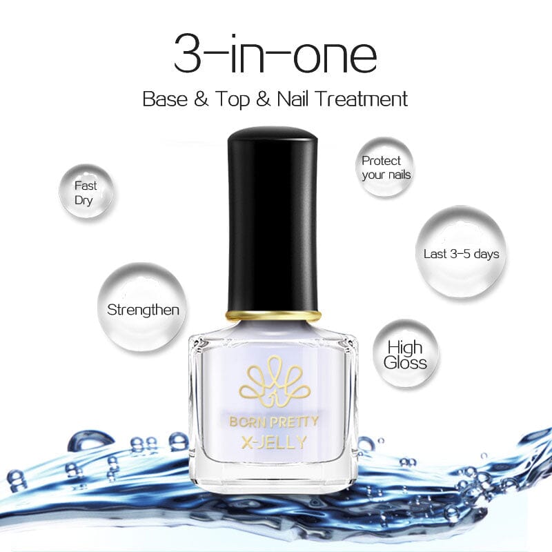 X-jelly 3 in One Base Top Nail Treatment BORN PRETTY