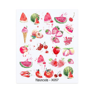 Water Decals Nail Sticker X057 Nail Sticker Harunouta