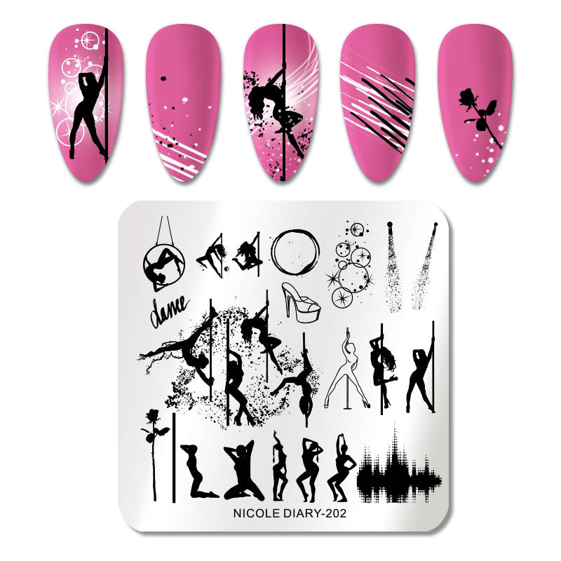 Stamping Plate NICOLE DIARY-202