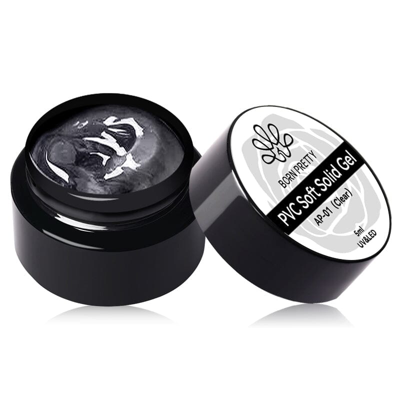 PVC Soft Solid Gel Clear 5ml Gel Nail Polish BORN PRETTY