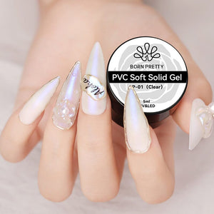 PVC Soft Solid Gel Clear 5ml Gel Nail Polish BORN PRETTY
