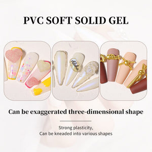 PVC Soft Solid Gel Clear 5ml Gel Nail Polish BORN PRETTY