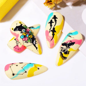 Stamping Plate Sea World - L002 Nail Art BORN PRETTY