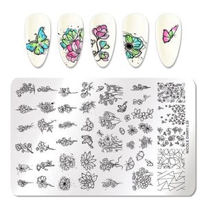 Stamping Plate NICOLE DIARY-L39 Nail Art NICOLE DIARY