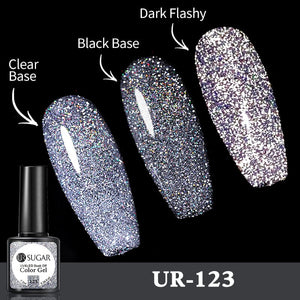 Glitter Reflective Gel UR-123 7.5ml Gel Nail Polish UR SUGAR