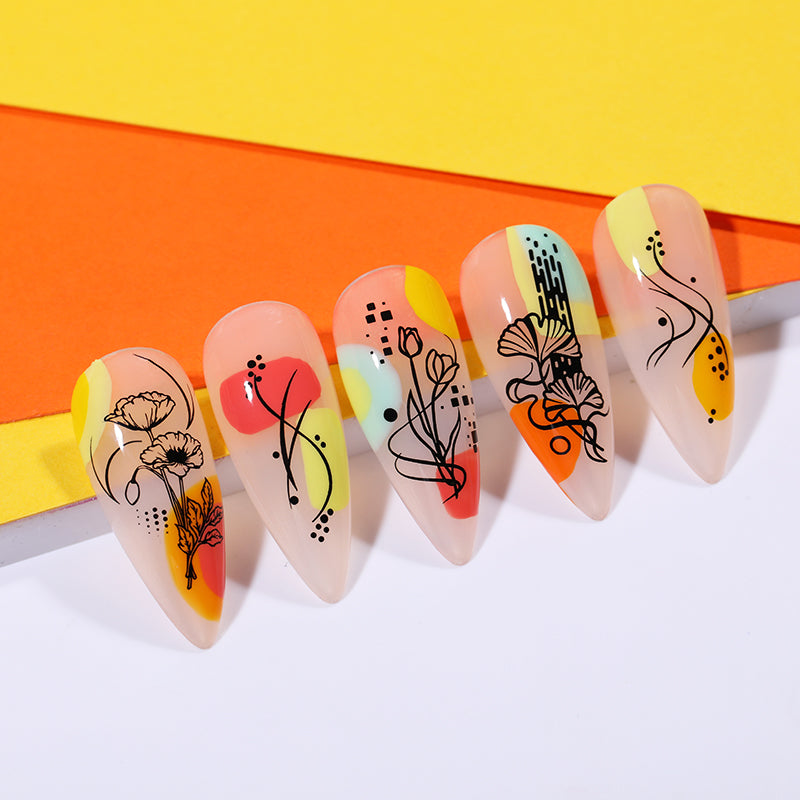 Stamping Plate Flower Tango - L009