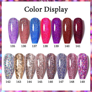 Glitter Gel UR-145 7.5ml Gel Nail Polish UR SUGAR