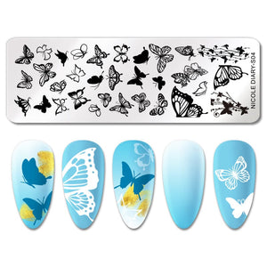 Stamping Plate NICOLE DIARY-S04 Nail Art NICOLE DIARY