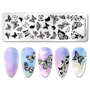 Stamping Plate NICOLE DIARY-S04 Nail Art NICOLE DIARY