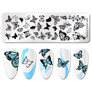 Stamping Plate NICOLE DIARY-S04 Nail Art NICOLE DIARY