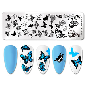 Stamping Plate NICOLE DIARY-S04 Nail Art NICOLE DIARY