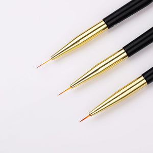 3pcs Double Head UV Gel Nail Brushes Nail Tools BORN PRETTY