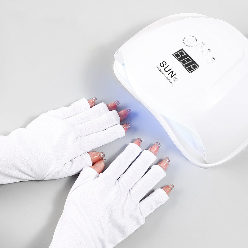 Anti-UV light Nail Gloves