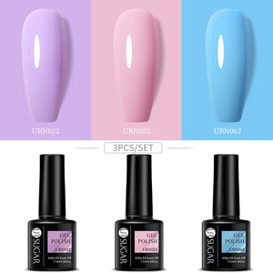 3pcs Color Gel Set 7.5ml Gel Nail Polish UR SUGAR