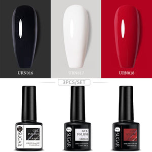 3pcs Color Gel Set 7.5ml Gel Nail Polish UR SUGAR 14