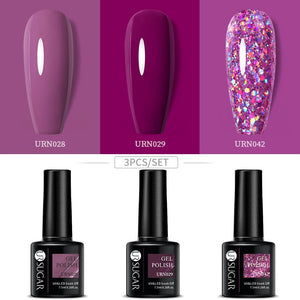 3pcs Color Gel Set 7.5ml Gel Nail Polish UR SUGAR 05