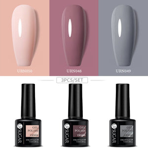 3pcs Color Gel Set 7.5ml Gel Nail Polish UR SUGAR
